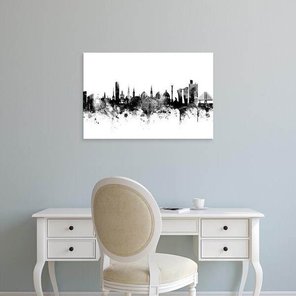 Easy Art Prints Michael Tompsett's 'Copenhagen Denmark Skyline' Premium Canvas Art