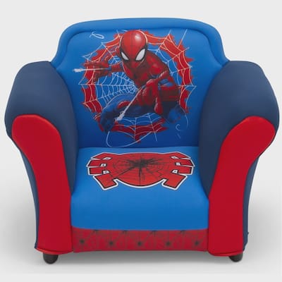 Delta Children Spider-Man Upholstered Chair with Sculpted Plastic Frame