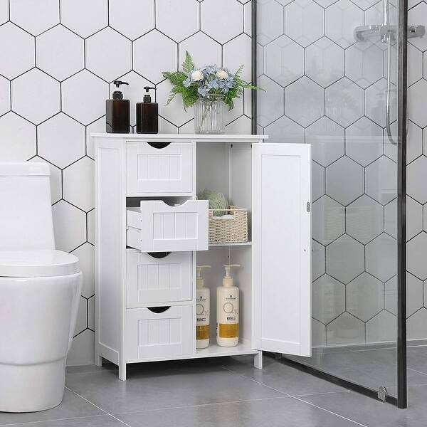 Moda White Bathroom Storage Overstock 32852738