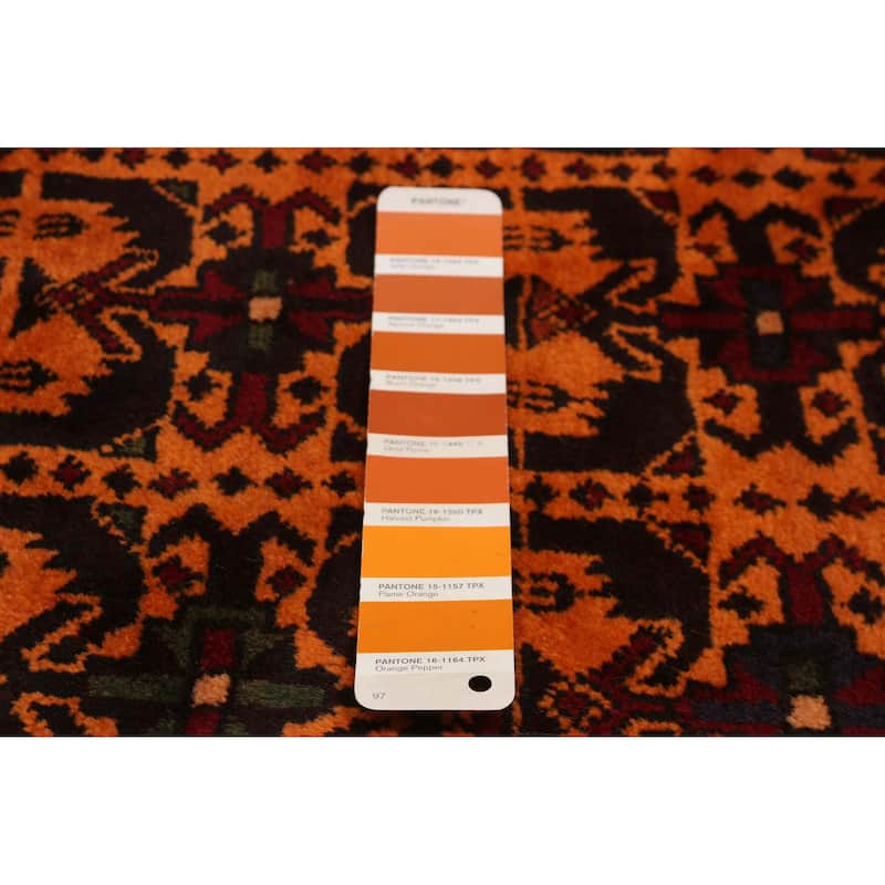 Teimani Orange Rug 4'4" x 6'9" - 4'4 x 6'9