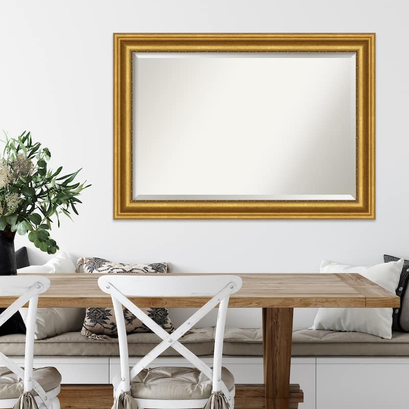 Beveled Wall Mirror - Parlor Gold Frame - Parlor Gold