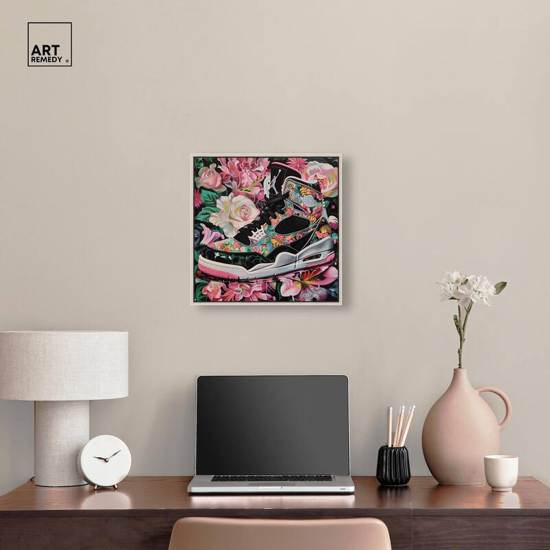 Hidden in Floral Bloom Sneaker Canvas by Art Remedy