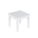 preview thumbnail 54 of 55, Shoreside 18" Modern Poly Eco-Friendly All Weather Side Table White