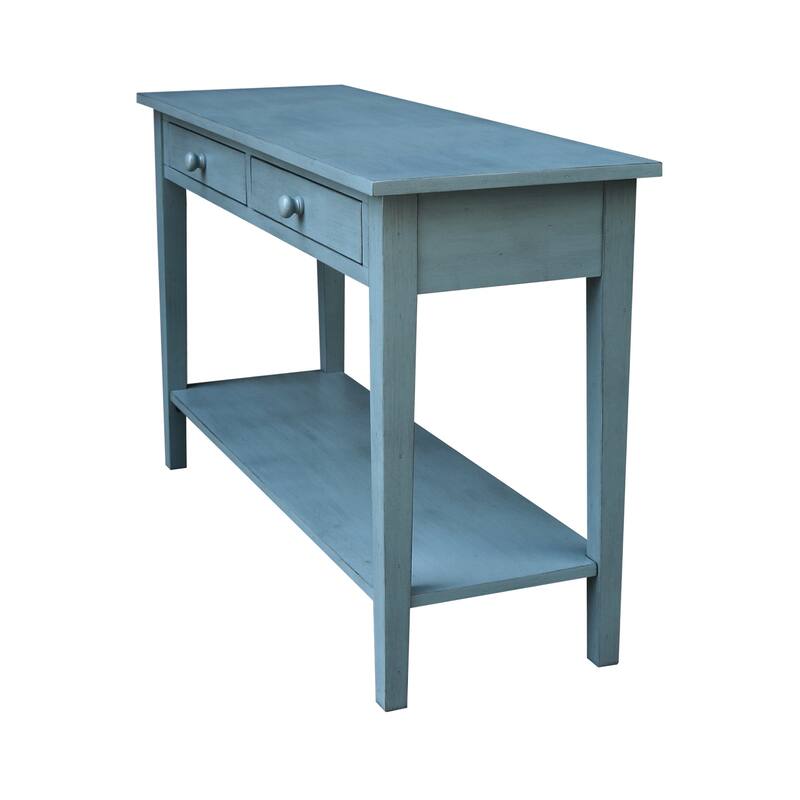 Spencer Solid Parawood Sofa Server Table - 48 in. W x 17 in. D x 30 in. H