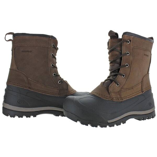Shop Northside Men S Cornice Waterproof Leather Thermolite Winter Snow Duck Boots Overstock 13064432