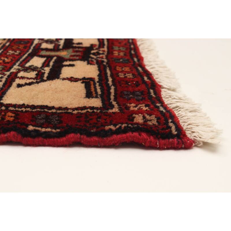 ECARPETGALLERY Hand-knotted Andelz Red Wool Rug - 4'8 x 6'8