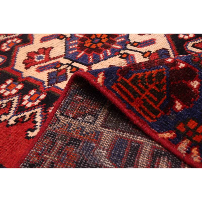ECARPETGALLERY Hand-knotted Andelz Red Wool Rug - 4'0 x 7'3
