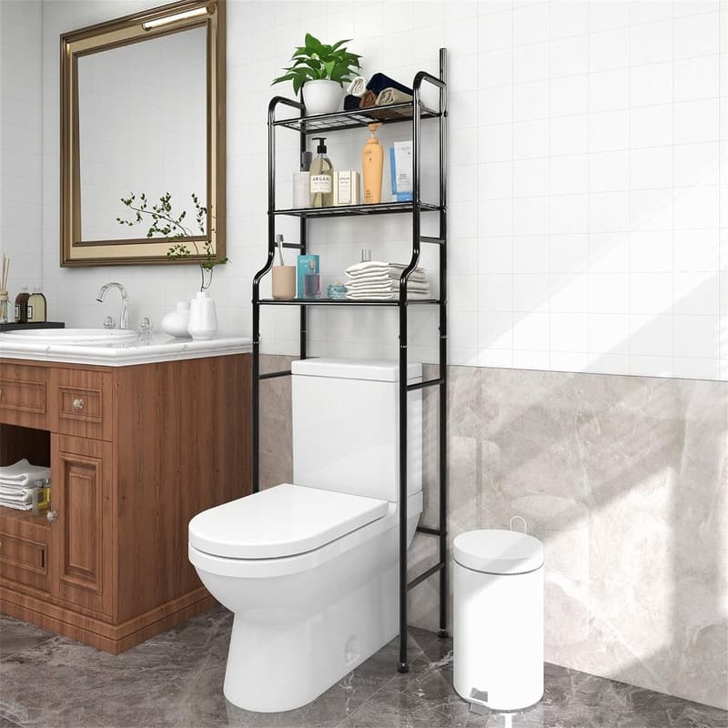 Over The Toilet Storage - 9.45"D x 19.68"W x 63.78"H