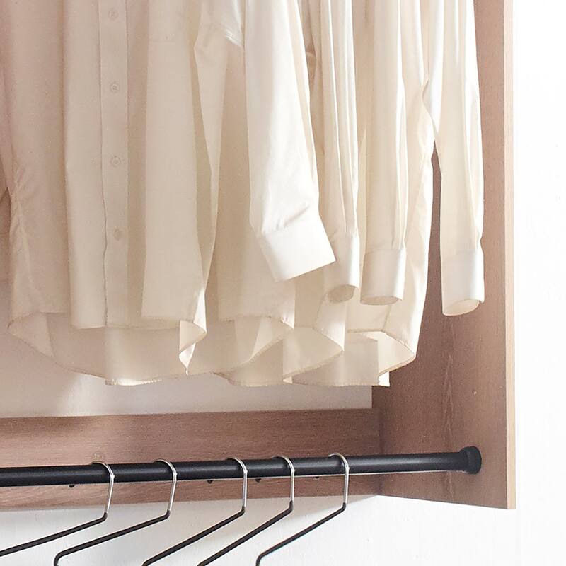 Devi Wall Mounted Wood Closet System - 13.78"D x 31.5"W x 45.28"H