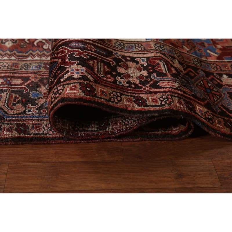 Traditional Vegetable Dye Heriz Persian Wool Area Rug Hand-knotted - 8'11" x 11'3"