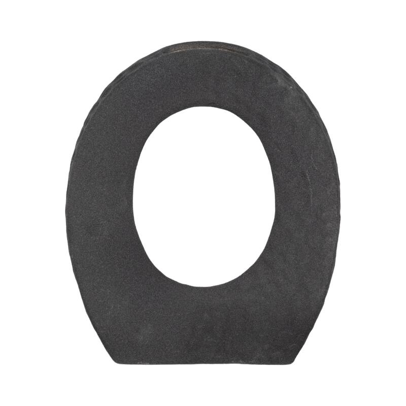 Sagebrook Home Ceramic Accent Piece - Stylish Home Decor - Black - 9" x 3" x 10"