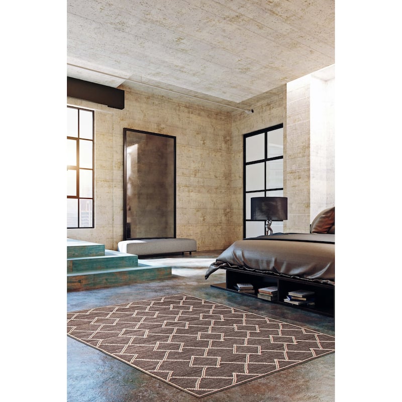 Marrakech Brown Kilim 5'3" x 7'11" - 5'3 x 7'11