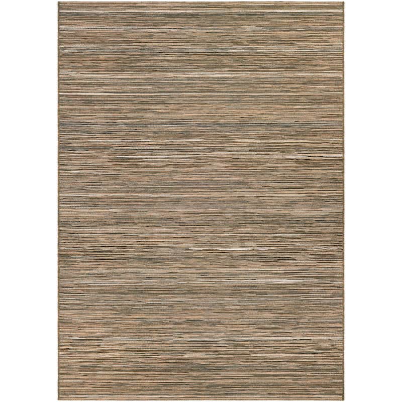 Dream Decor Rugs Vector Loft Indoor Outdoor Area Rug - 6'6" x 9'6" - Brown/Gray