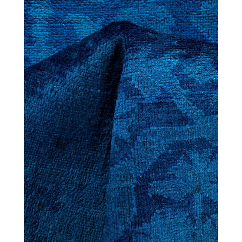 Vibrance, One-of-a-Kind Hand-Knotted Runner Rug - Purple, 2' 7" x 20' 3" - 2' 7" x 20' 3"