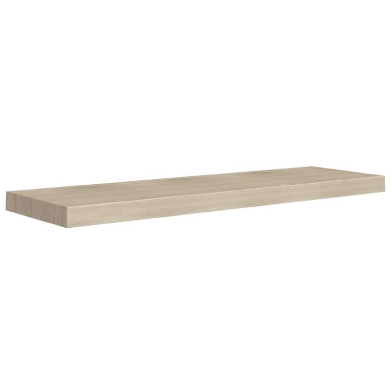 Zyno Floating Wall Shelf, 35 Inch, Oak Brown MDF Body