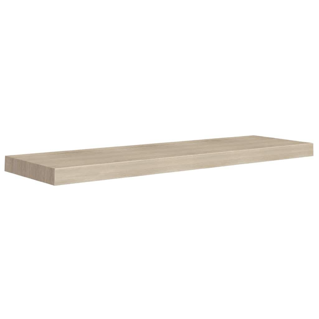 Zyno Floating Wall Shelf, 35 Inch, Oak Brown MDF Body