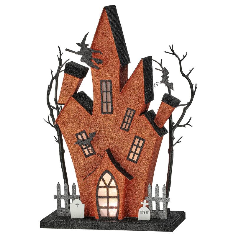 18" LED Cardboard Haunted Mansion