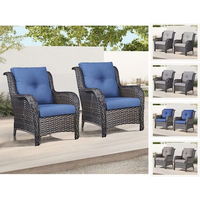 Gymojoy Outdoor Furniture Set Patio Wicker Chairs Set of 2
