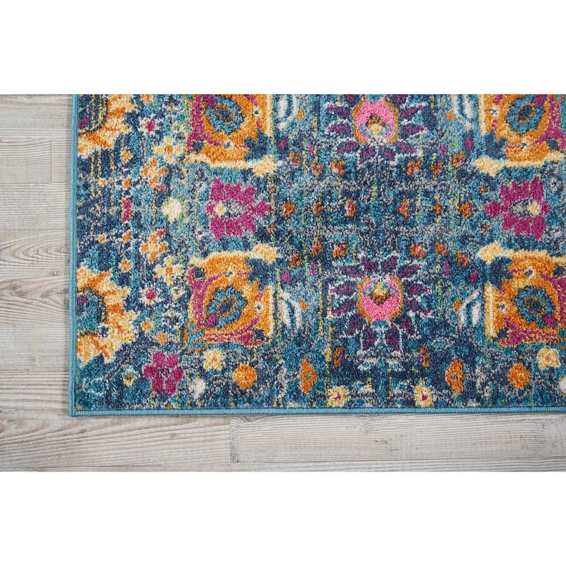 Nourison Passion Boho French Country Floral Area Rug.