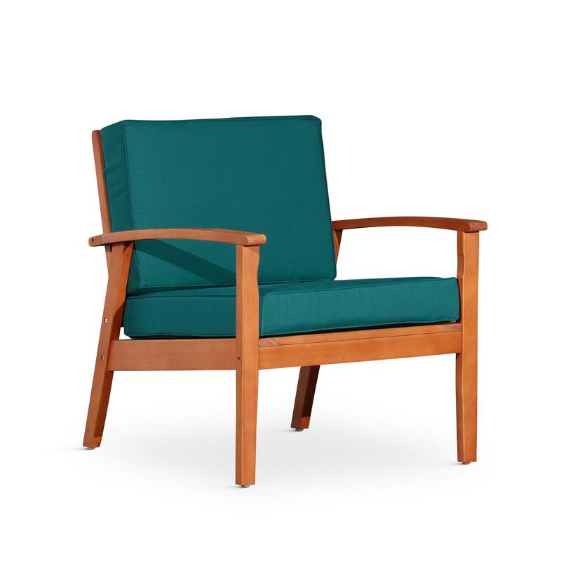 Deep Seat Eucalyptus Chair for Ultimate Relaxation and Outdoor Comfort