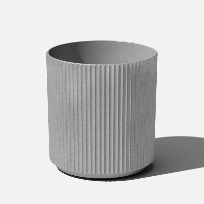 Veradek Demi Series Demi Round Planter - 20 inch - Grey