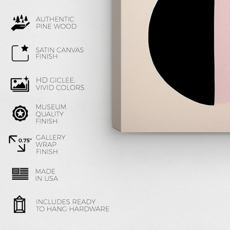 Wynwood Studio Canvas Fashion and Glam Eyeshadow Duos Black and Dark Purple Modern & Contemporary Wall Art Canvas Print