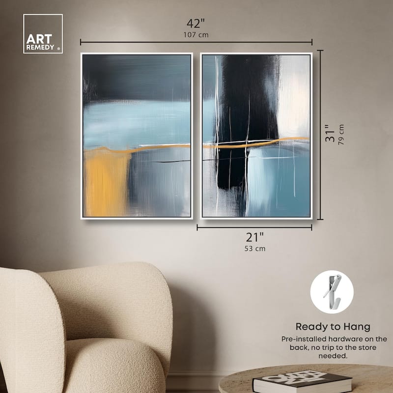 Still Cadence Canvas Set of 2 by Art Remedy
