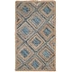 preview thumbnail 29 of 33, SAFAVIEH Cape Cod Elfie Handmade Jute Area Rug 2' x 3' - Natural/Blue - Rectangle