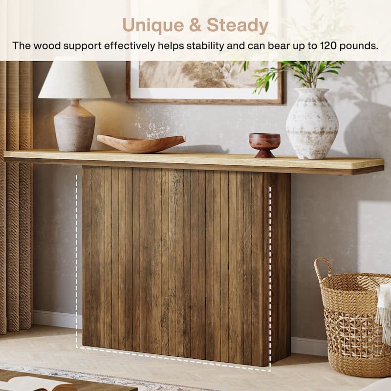 Fluted Entryway Table