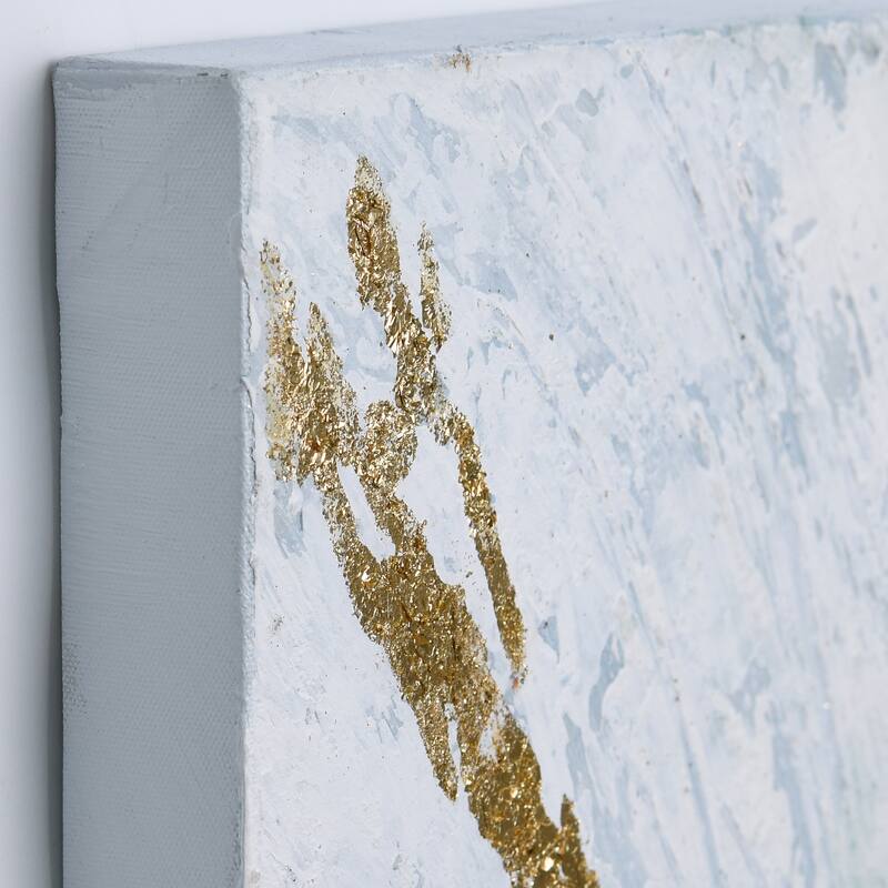Golden Tundra Textured Metallic Hand Painted Wall Art by Martin Edwards