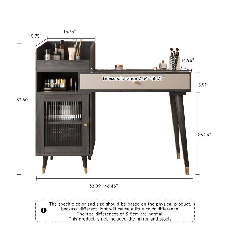 JASIWAY Modern Simple Makeup Vanity Dressing Table
