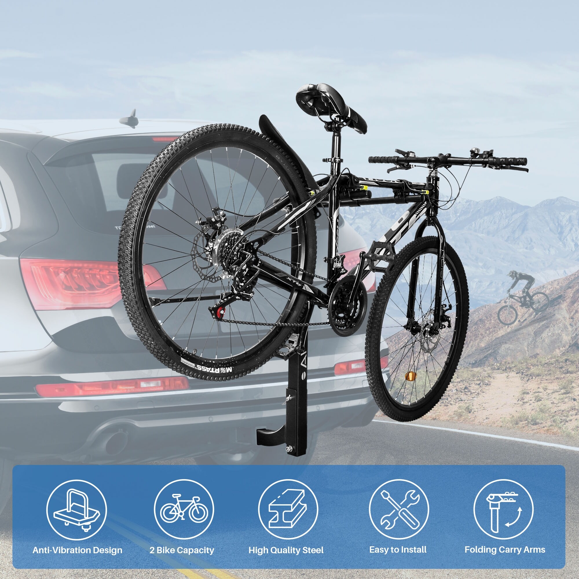 arksen hitch bike rack