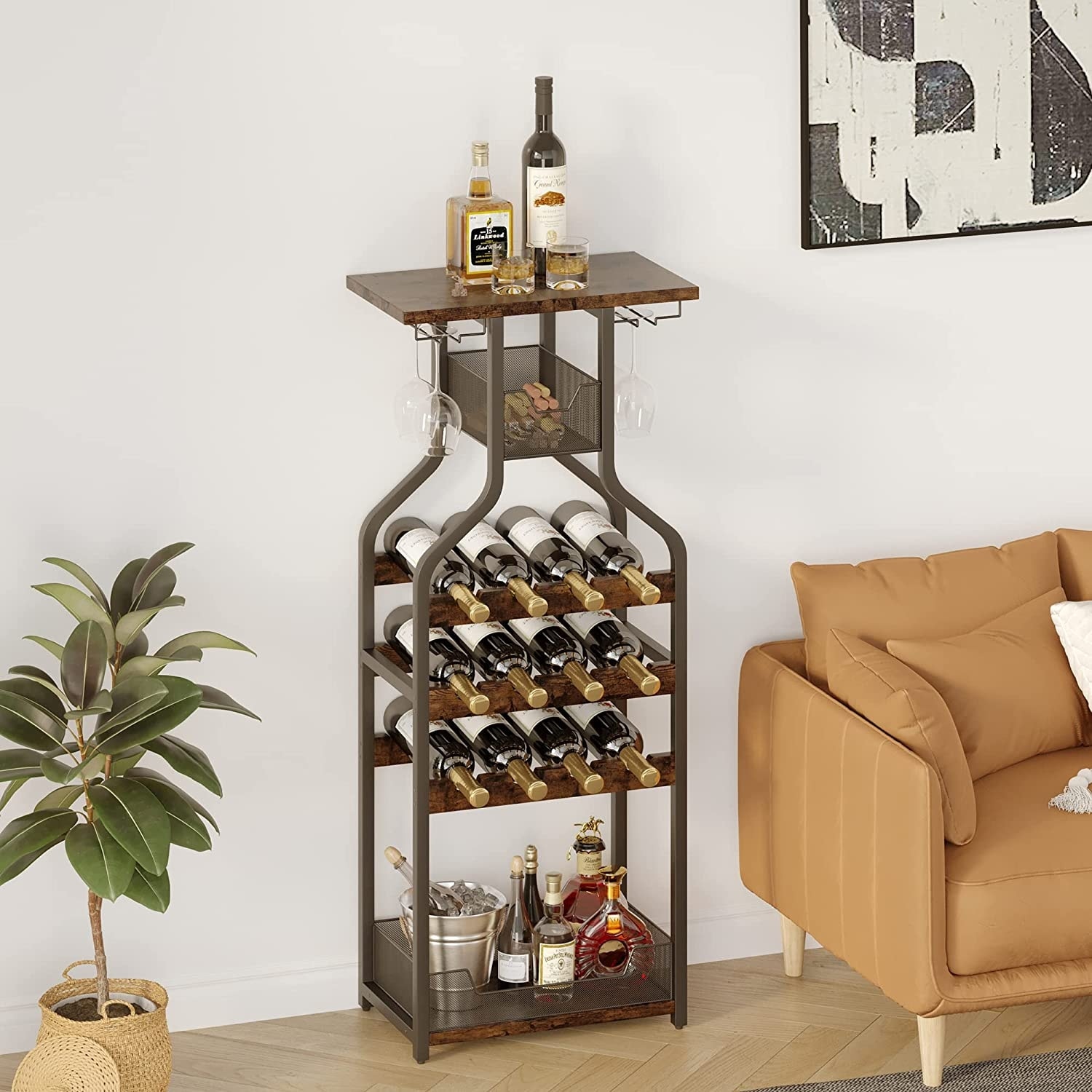 Under bed wine sale storage