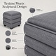 preview thumbnail 28 of 30, Aria Home Tessa Storage Ottoman Cube with Tray Top Seat Bench