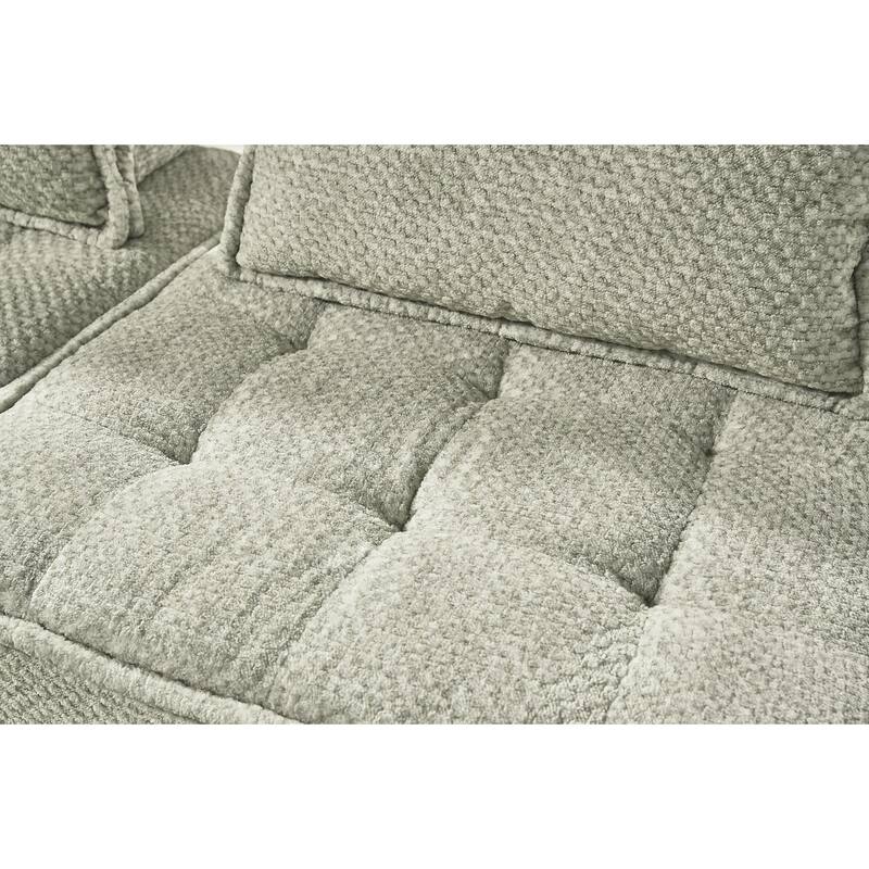 Signature Design by Ashley Bales Gray 4-Piece Modular Seating - 117" W x 78" D x 28" H
