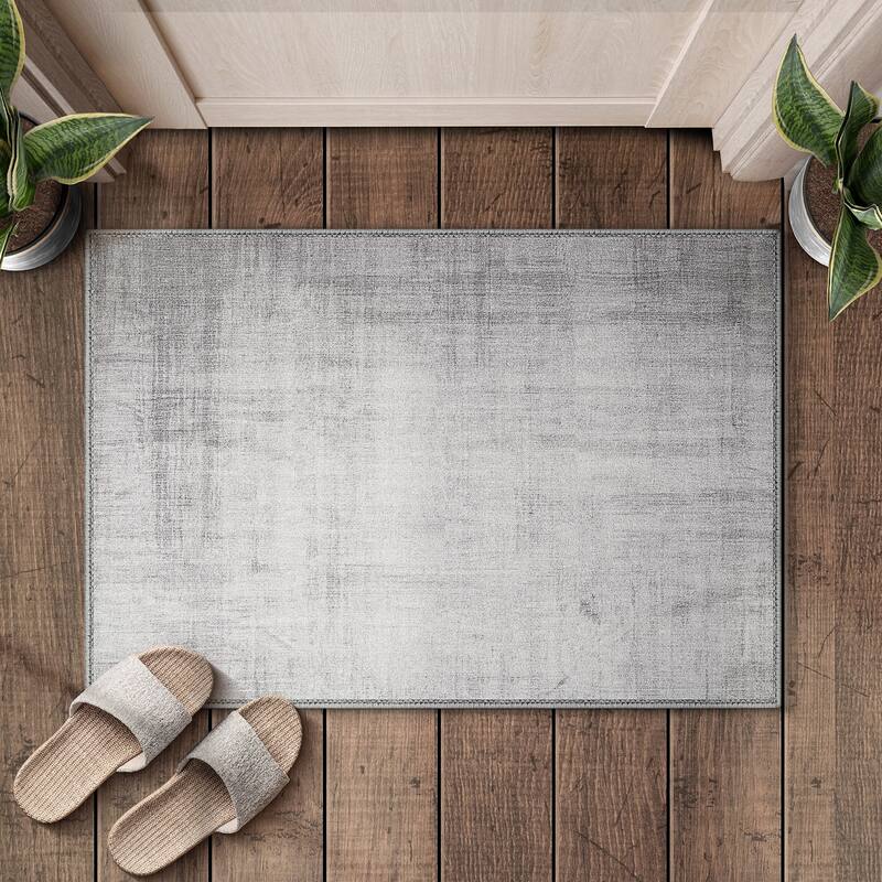 Sorbus Welcome Mat Rug for Entryway - 2 ft x 3 ft - Lines