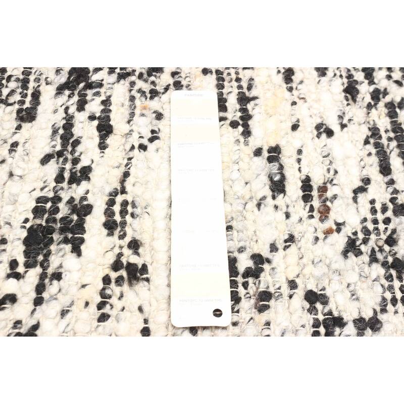 ECARPETGALLERY Braid weave Sienna Cream Wool Rug - 6'1 x 9'1