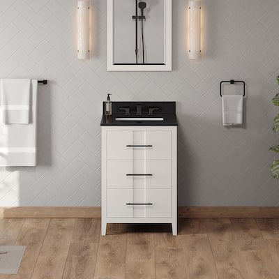 Jeffrey Alexander VKITKAT24R-GRANITE Katara 24" Free Standing Vanity