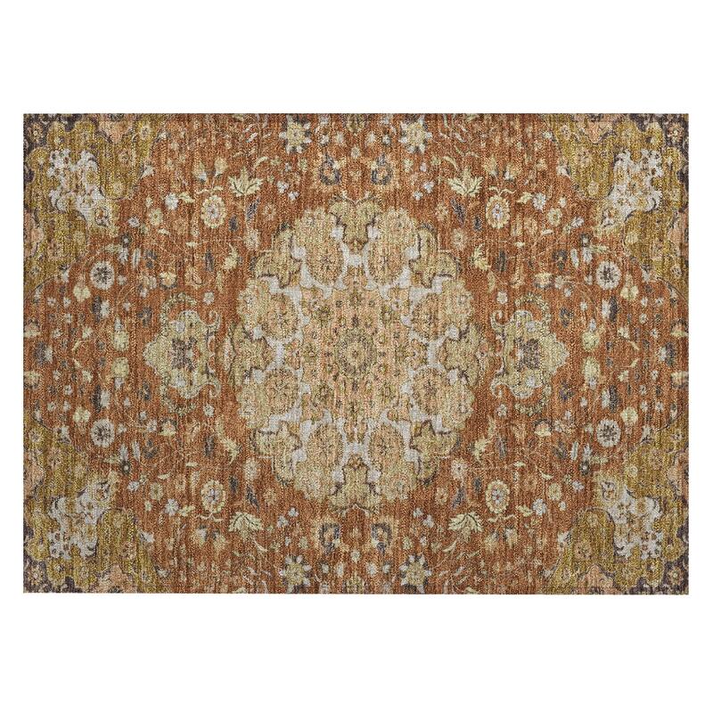 Machine Washable Indoor/ Outdoor Global Eckley Chantille Rug