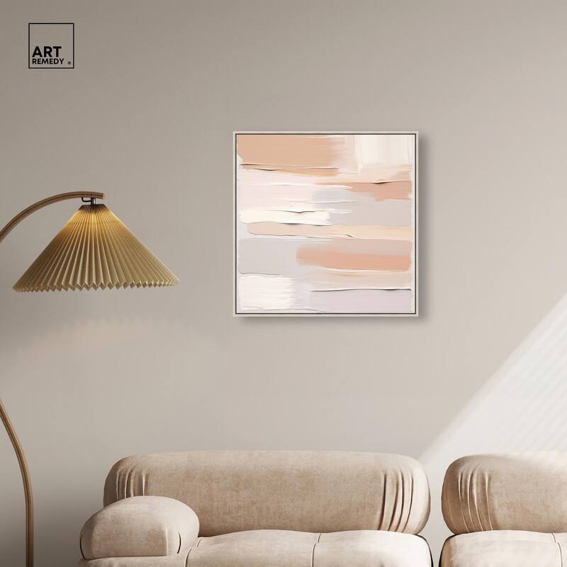 Roseate Cream Tones I Canvas by Art Remedy
