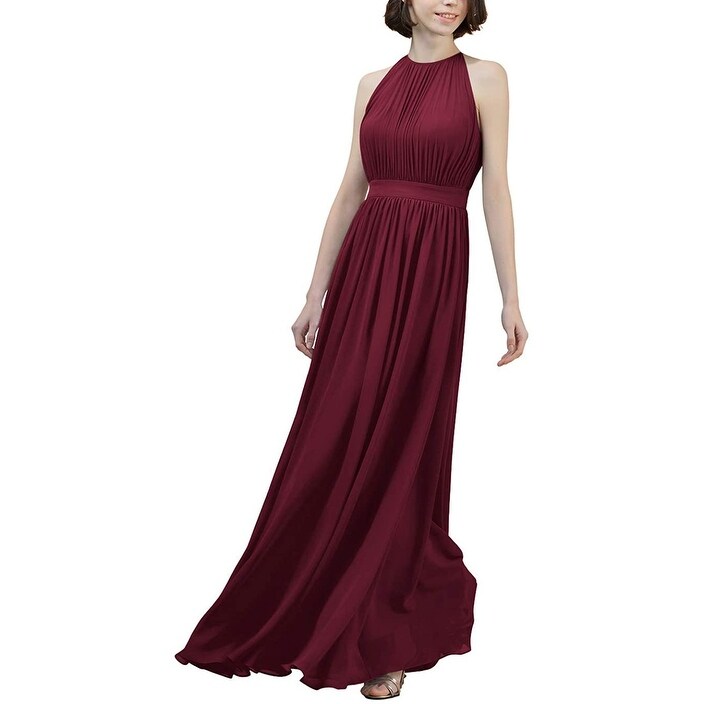 wine red gown online