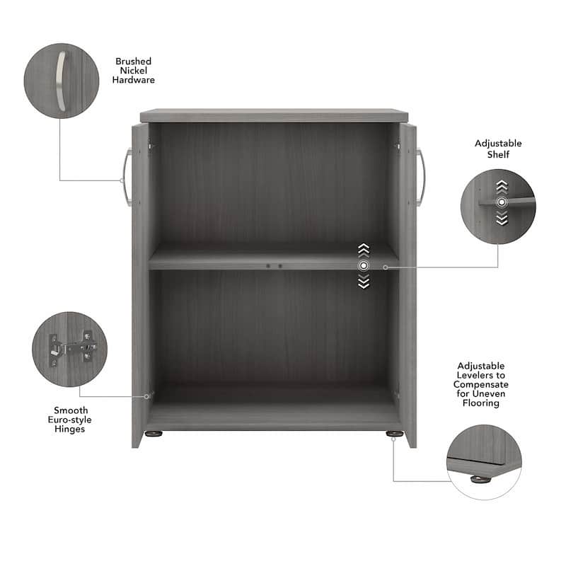 Universal Floor Storage Cabinet with Doors by Bush Business Furniture