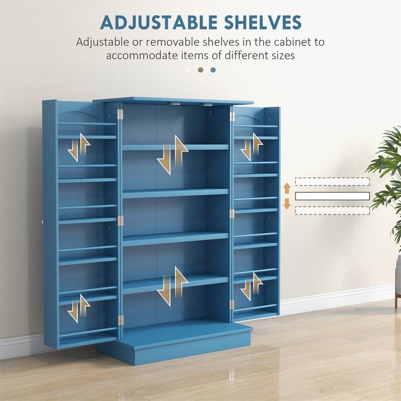 41" Kitchen Pantry Storage Cabinet,Freestanding Kitchen Cabinet