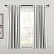 preview thumbnail 72 of 85, Lush Decor Farmhouse Stripe Yarn Dyed Cotton Window Curtain Panel Pair 63" x 42" - Black