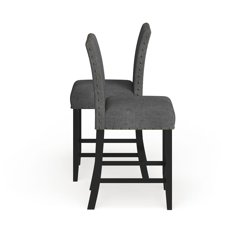 Strick & Bolton Gallaccio Contemporary 25-inch Fabric Stool (Set of 2)