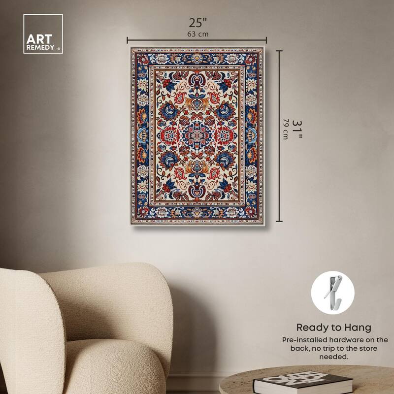 Morrocan Garden Canvas by Art Remedy