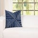 preview thumbnail 17 of 18, Vintage Washed Denim Throw Pillow with Removable Cover Geometric Denim