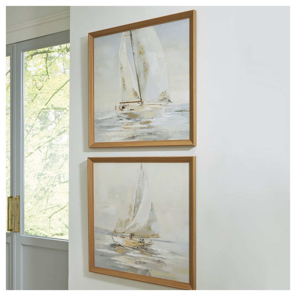 Signature Design by Ashley Winbrook Beige/Gold Wall Art Set (Set of 2)