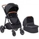 preview thumbnail 2 of 2, Oxford Aluminum Stroller with Bassinet and Adjustable Canopy - 35.4” L x 25.8” W x 43.9” H
