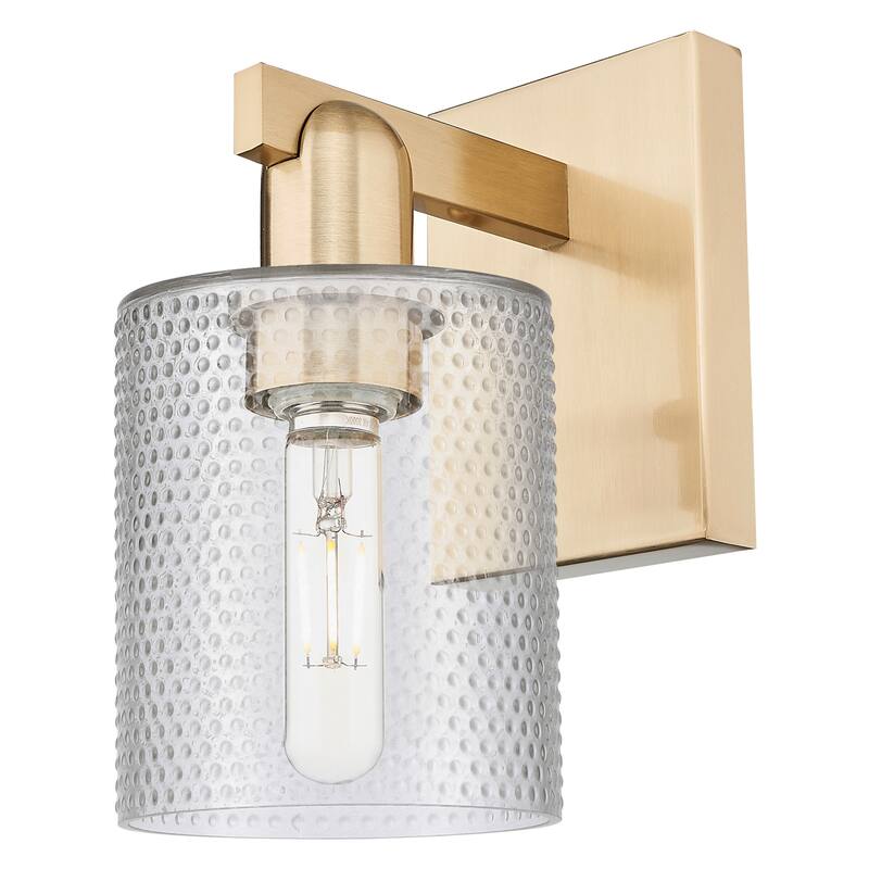 Innovations Lighting 716-1W-11-5 Cobbleskill Sconce Cobbleskill 11" - Champagne Bronze / Clear